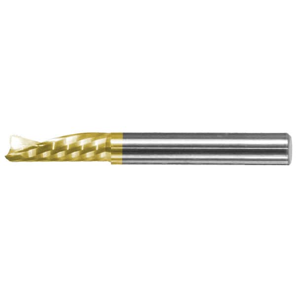 1/2x1x1/2x3 1FL Downcut O-Flute Xtreme Crescent End Router, PowerT